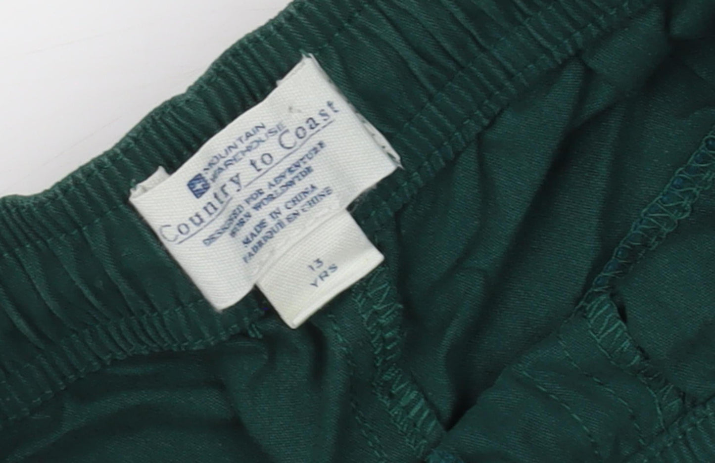 Country to Coast Green Elastic Waist Jogger Trousers 13 Years