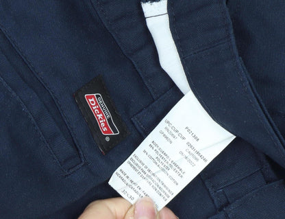 Dickies Womens Blue Straight Leg Casual Trousers