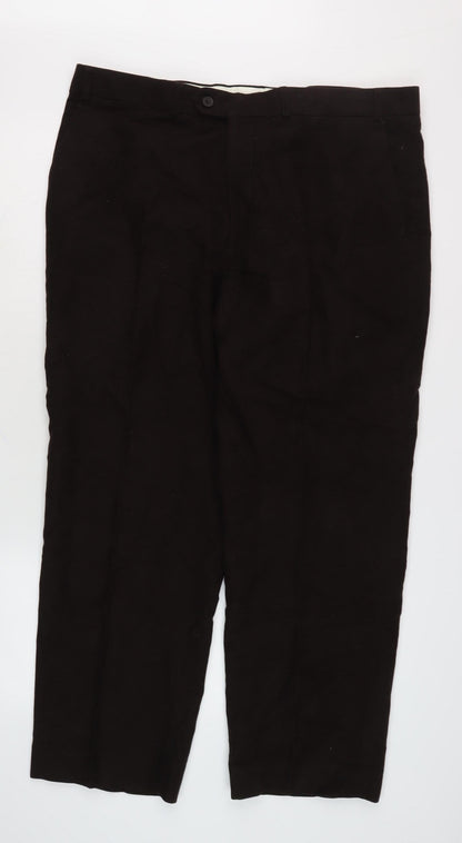 James Pringle Men's Black Trousers Size 40 Regular