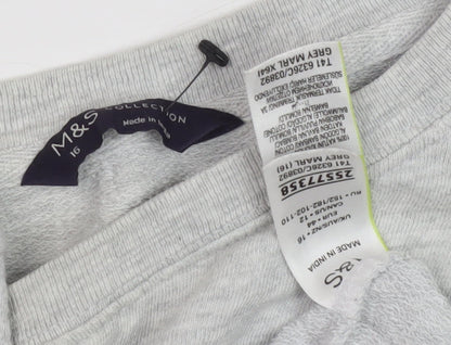 Marks & Spencer Grey Women's 16 Pullover Sweatshirt