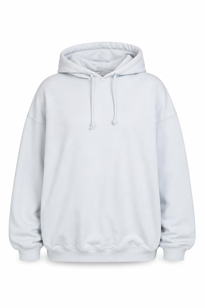 H&M Unisex Adults White Pullover Hoodie L