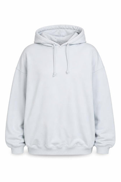H&M Womens White Pullover Hoodie L