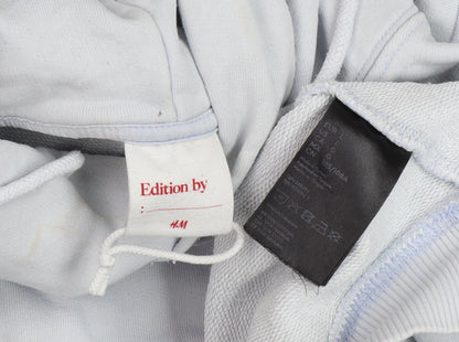 H&M Womens White Pullover Hoodie L
