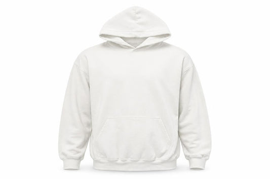 Looney Mens Tunes White Hoodie, M - Bugs Bunny Graphic
