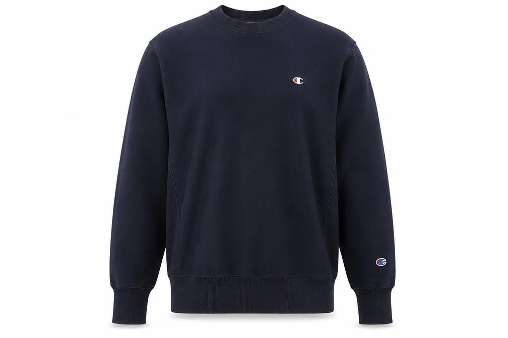 Champion Men's Blue Pullover Sweatshirt L Fleece