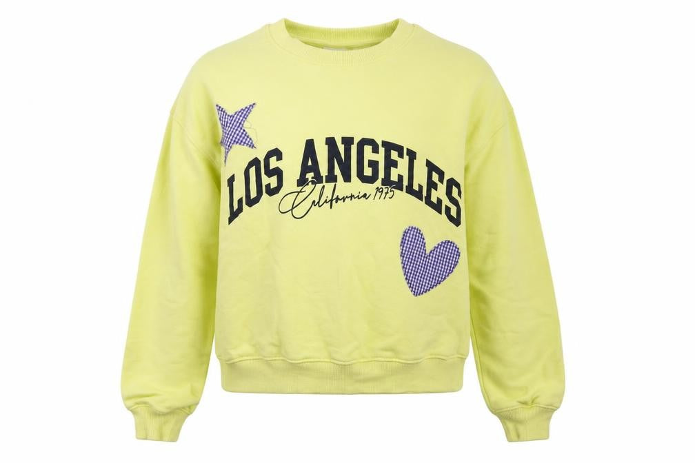 Zara Girls Yellow Pullover Sweatshirt 13-14 Years