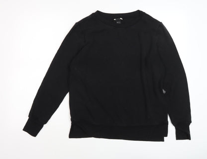 Additional front view of Mondetta Women's Black Long Sleeve Basic Top - S
