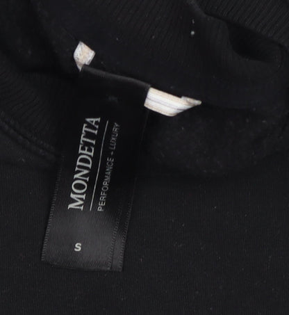 Close-up detail of Mondetta Women's Black Long Sleeve Basic Top - S