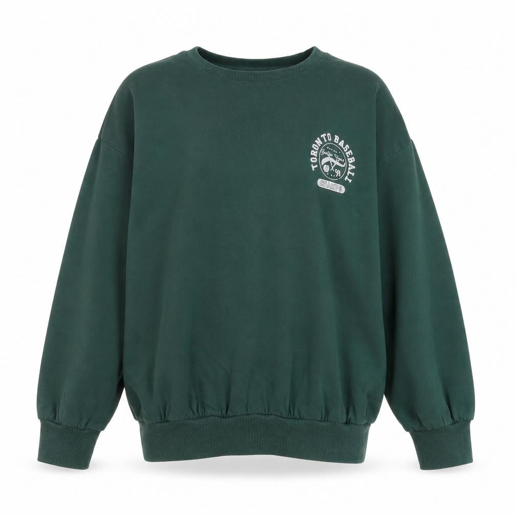 Next Girls Green Pullover Sweatshirt, 10 Years, Graphic Print