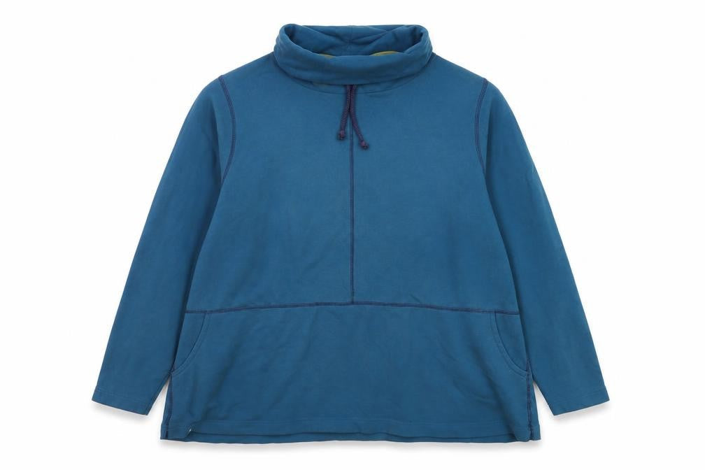 Lazy Jacks Blue Unisex Sweatshirt, Size 10, Cowl Neck