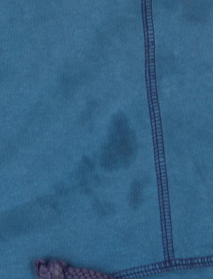 Lazy Womens Jacks Blue Sweatshirt, Cowl Neck Size 10,