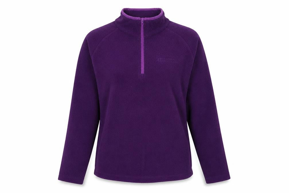 Mountain Warehouse Women's Purple 1/4 Zip Sweatshirt Size 12