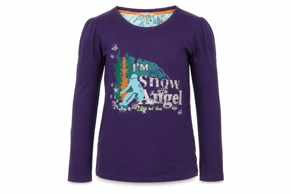 Fat Face Teens Long Sleeve Purple Winter Top