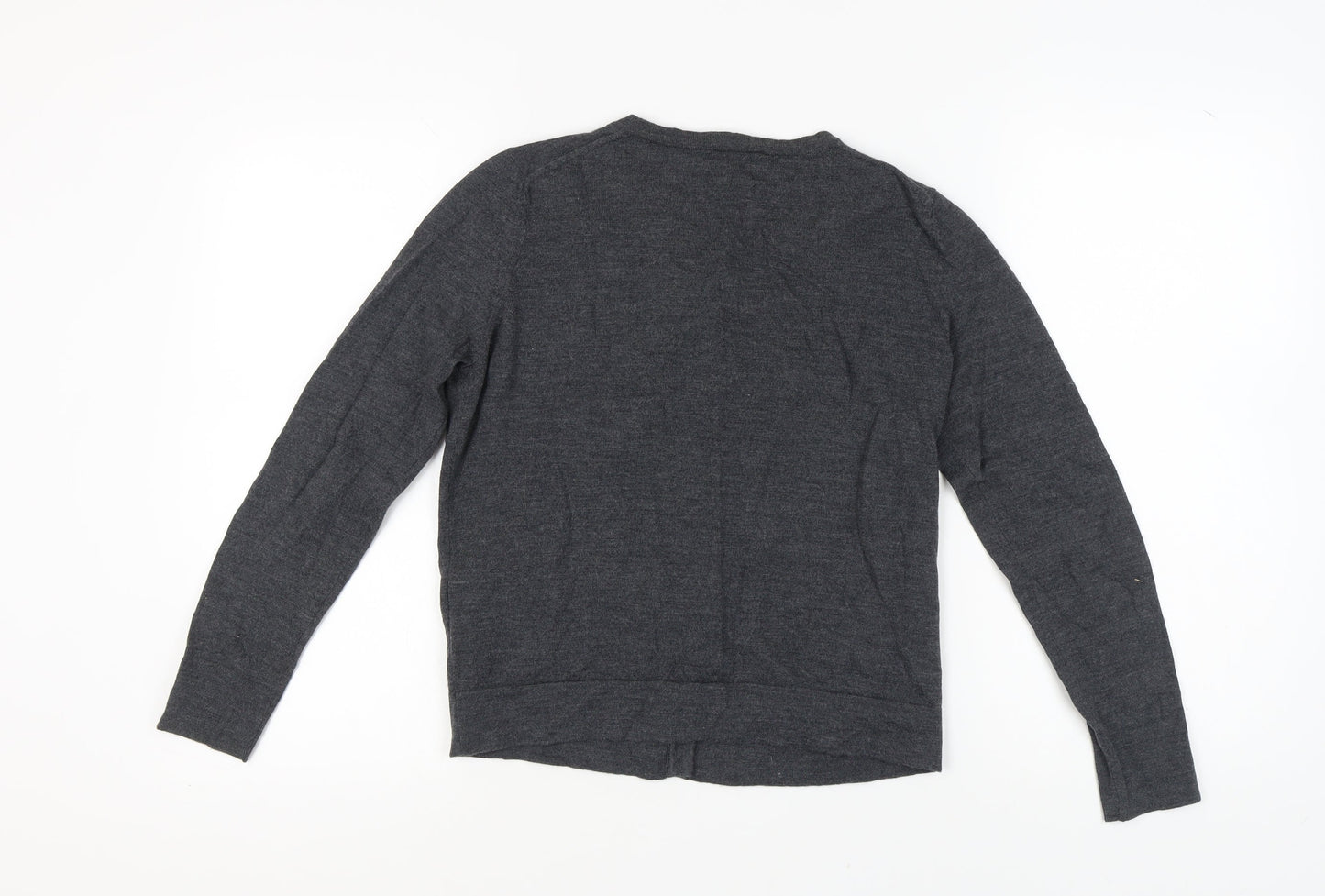 Tommy Hilfiger Womens Grey Wool Cardigan M