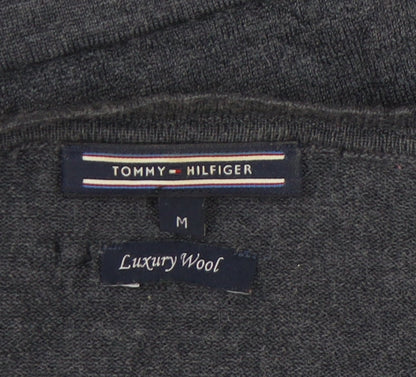 Tommy Hilfiger Womens Grey Wool Cardigan M