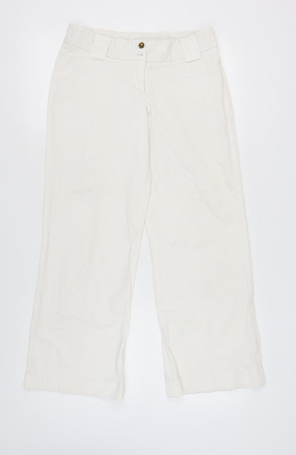 Additional front view of Red Herring Women's White Trousers, size 12