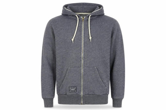 Brookhaven Men's Grey Zip Hoodie, Medium, Hooded Style