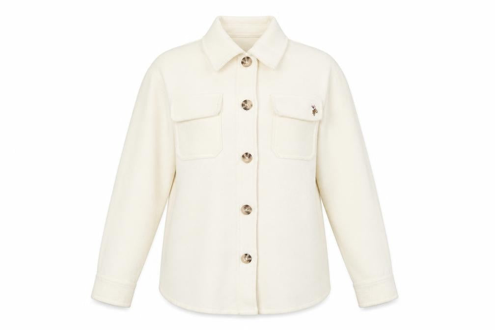 U.S. Polo Assn. Women's White Jacket Size L Collared Casual