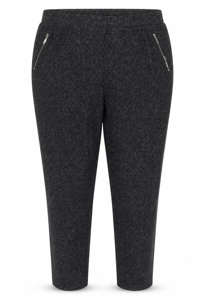 Warehouse Women's Black Cropped Tapered Trousers - Size 16