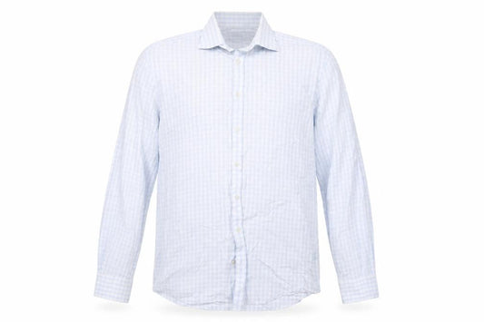 Charles Tyrwhitt Men's Blue Check Extra-Slim Shirt