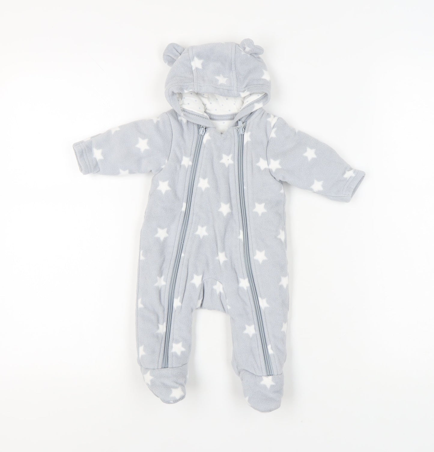 Marks and Spencer Grey Star Snowsuit for Newborns