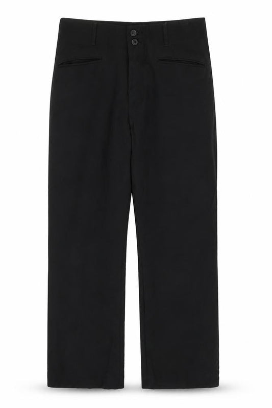 William Hunt Black Wool Trousers for Men Size 38