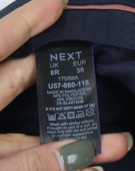 Next Women's Blue Trousers Size 8 Business Casual