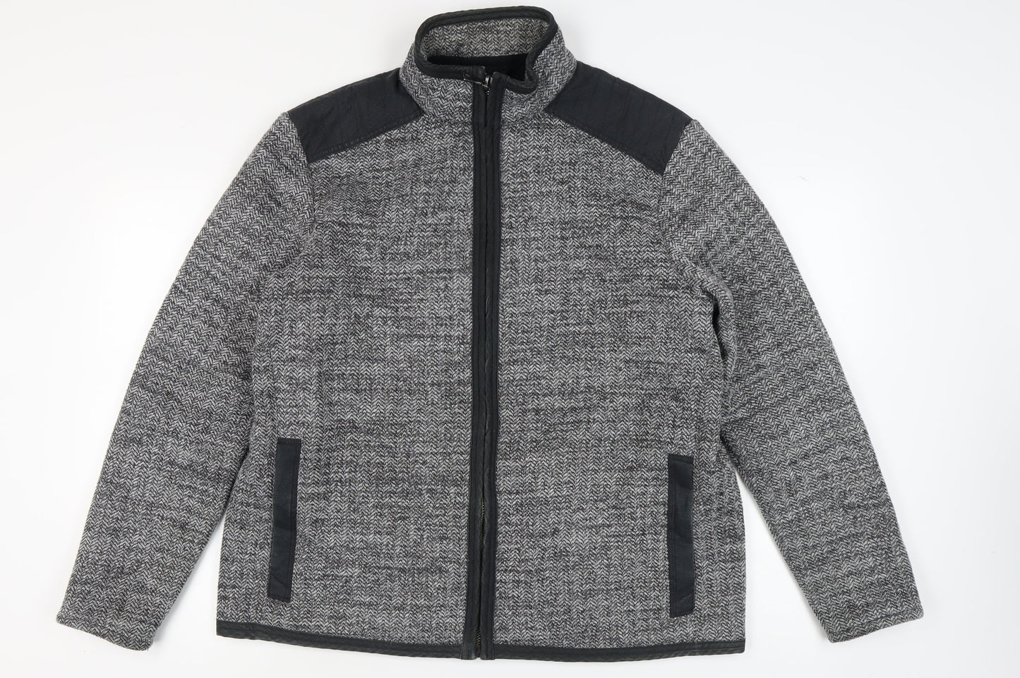 Marks and Spencer Men's Grey XL Herringbone Jacket