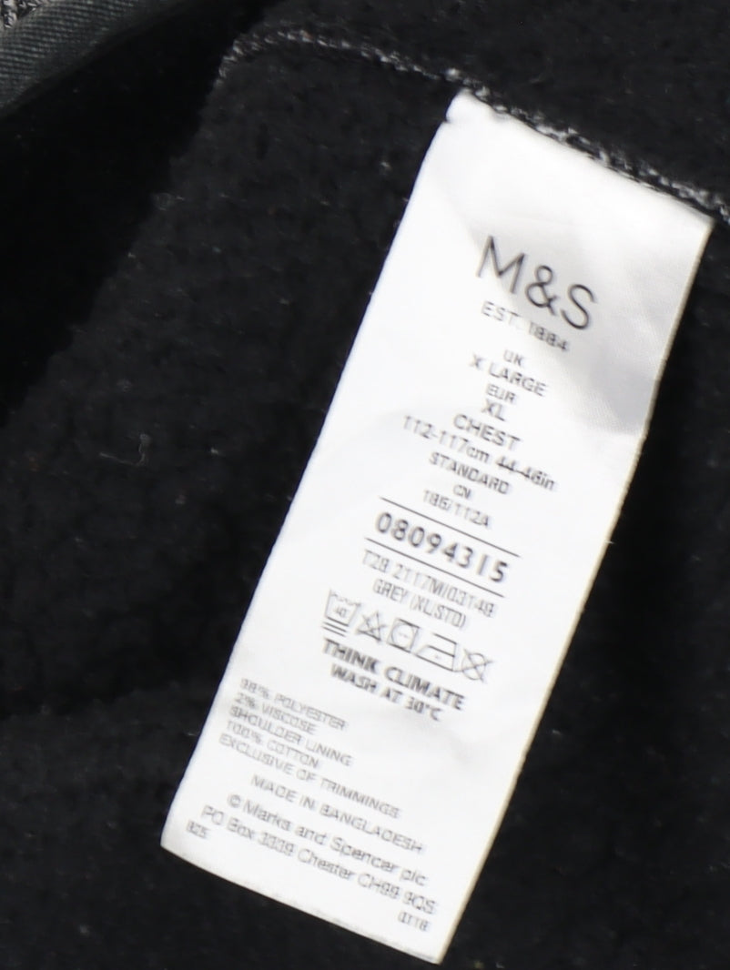 Marks and Spencer Men's Grey XL Herringbone Jacket