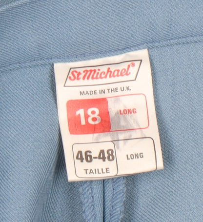 St Michael Women's Blue Dress Pants Size 18