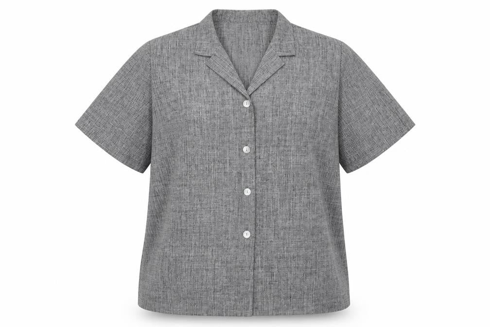 Eastex Women's Grey Button-Up Shirt Size 20