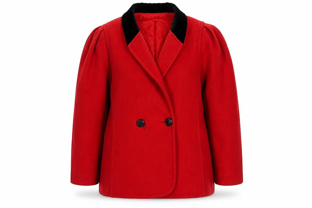 TopCoat Women's Red Wool Overcoat Size 16