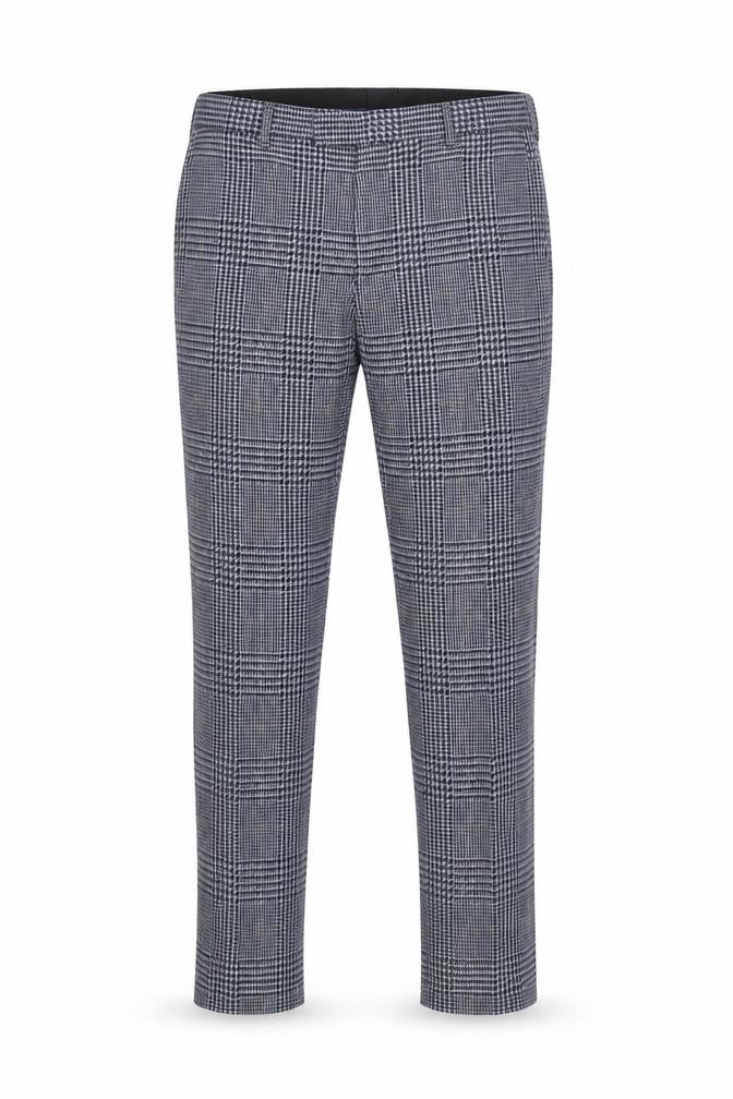 Moss 1851 Men's Multicoloured Check Trousers 36