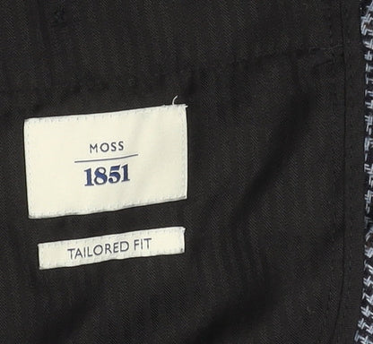 Moss 1851 Men's Multicoloured Check Trousers 36