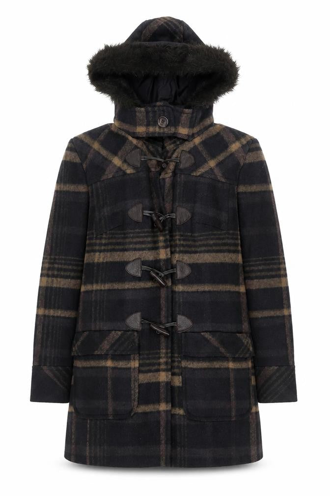 Marks & Spencer Women's Multicoloured Plaid Coat
