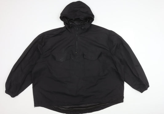 New Look Men's Black Hooded Jacket L