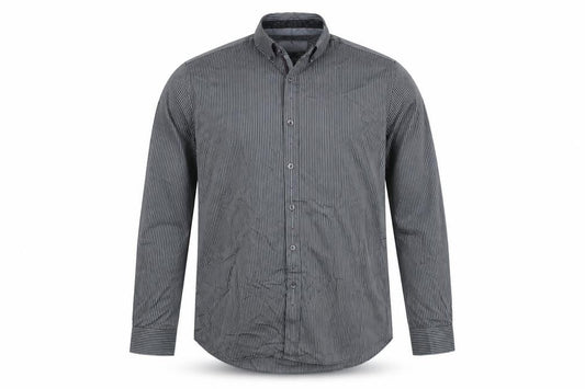 Jeff Banks Men's XL Black Striped Casual Shirt
