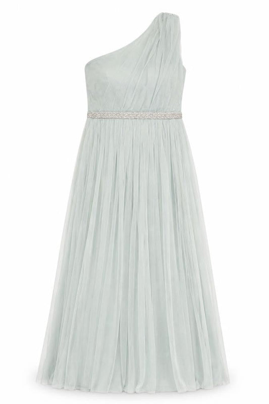Anaya Women’s Green Formal Long Off the Shoulder Dress