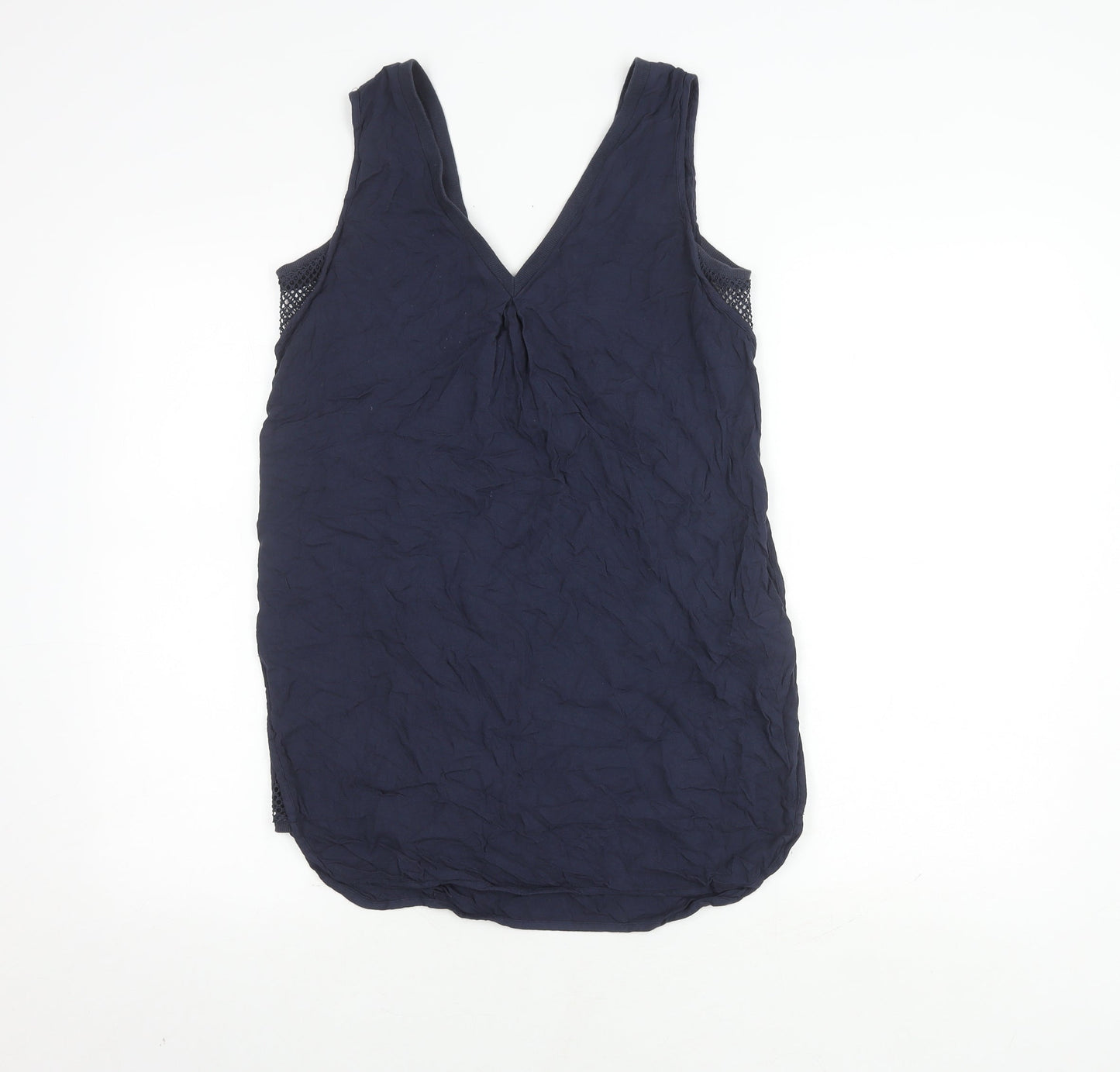 Warehouse Women's Blue Viscose Sleeveless Top Size 10