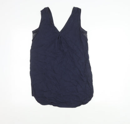 Warehouse Women's Blue Viscose Sleeveless Top Size 10
