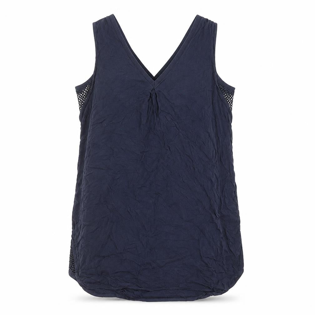 Warehouse Women's Blue Viscose Sleeveless Top Size 10