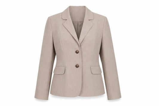 BHS Women's Beige Regular Fit Suit Jacket