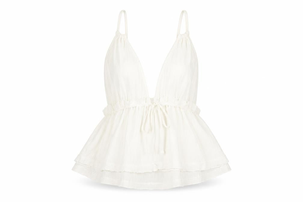 Coast Women's White Halter Camisole, Size 10