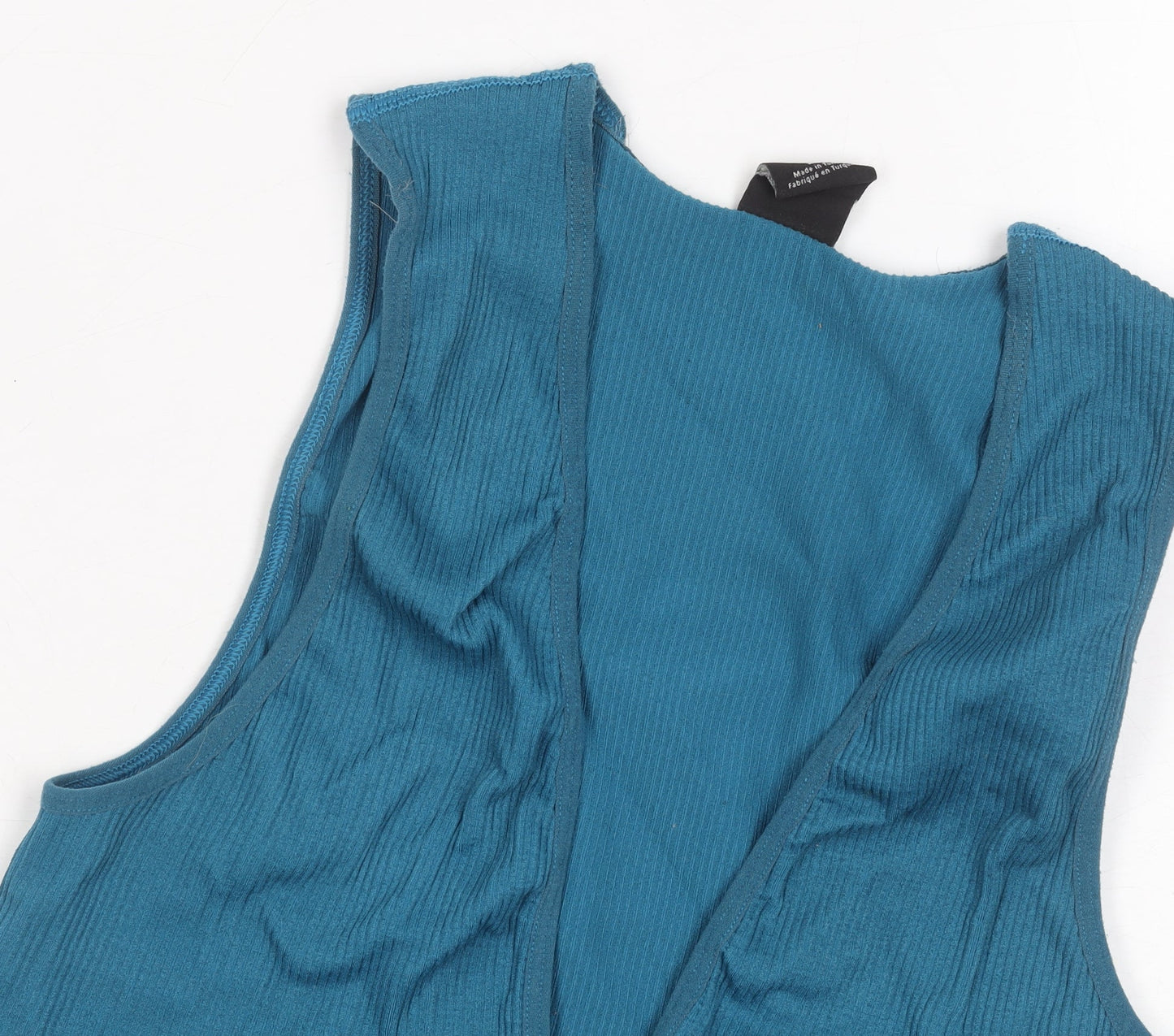 Urban Outfitters Women's Blue Cropped Tank, Size L