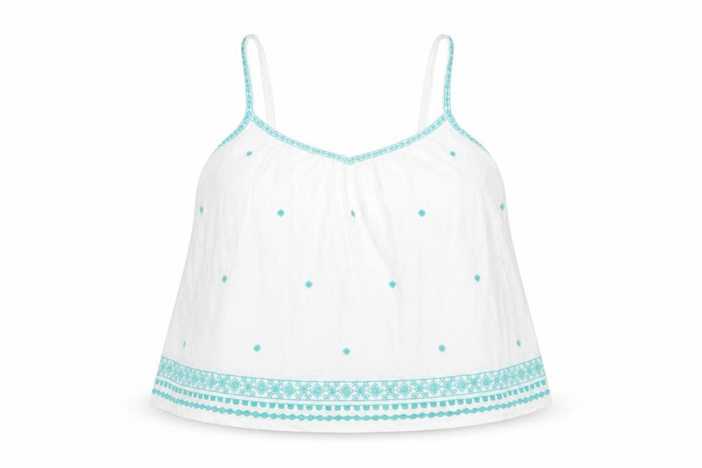 Marks & Spencer Women Ivory Embroidered Camisole Size 20