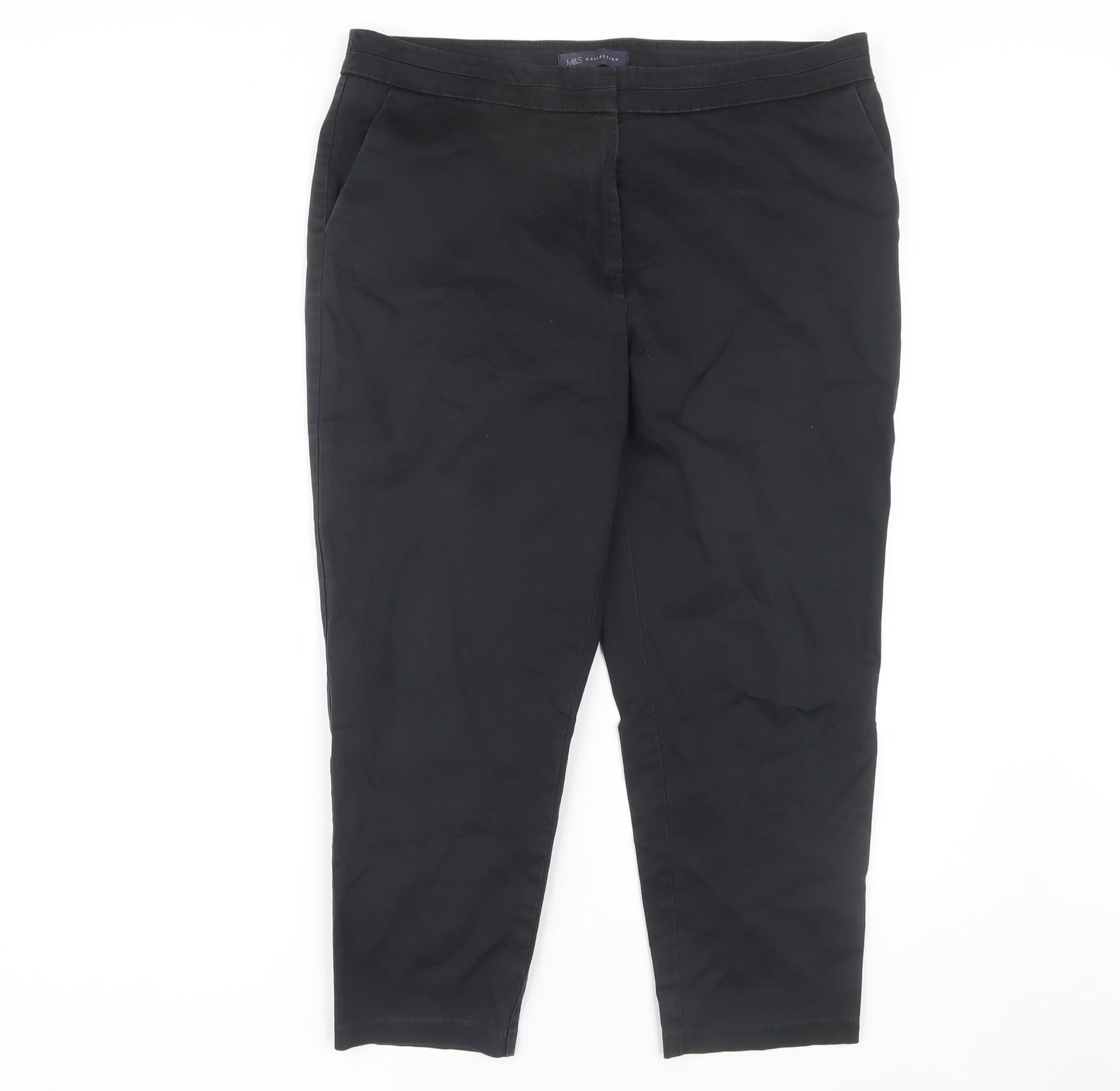 Marks and Spencer Women's Black Trousers Size 16