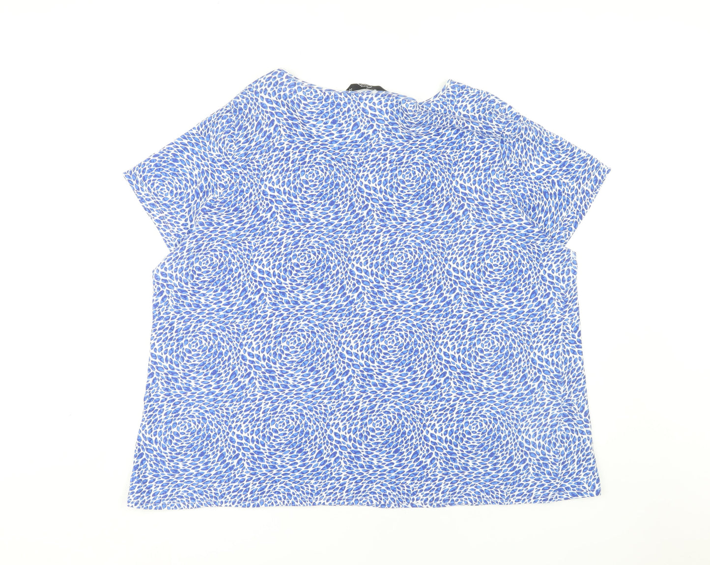 Bmx Casual Women's Blue Geometric Blouse Size 24