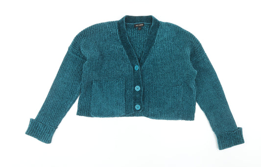 QED London Women's Blue Cardigan - Size M