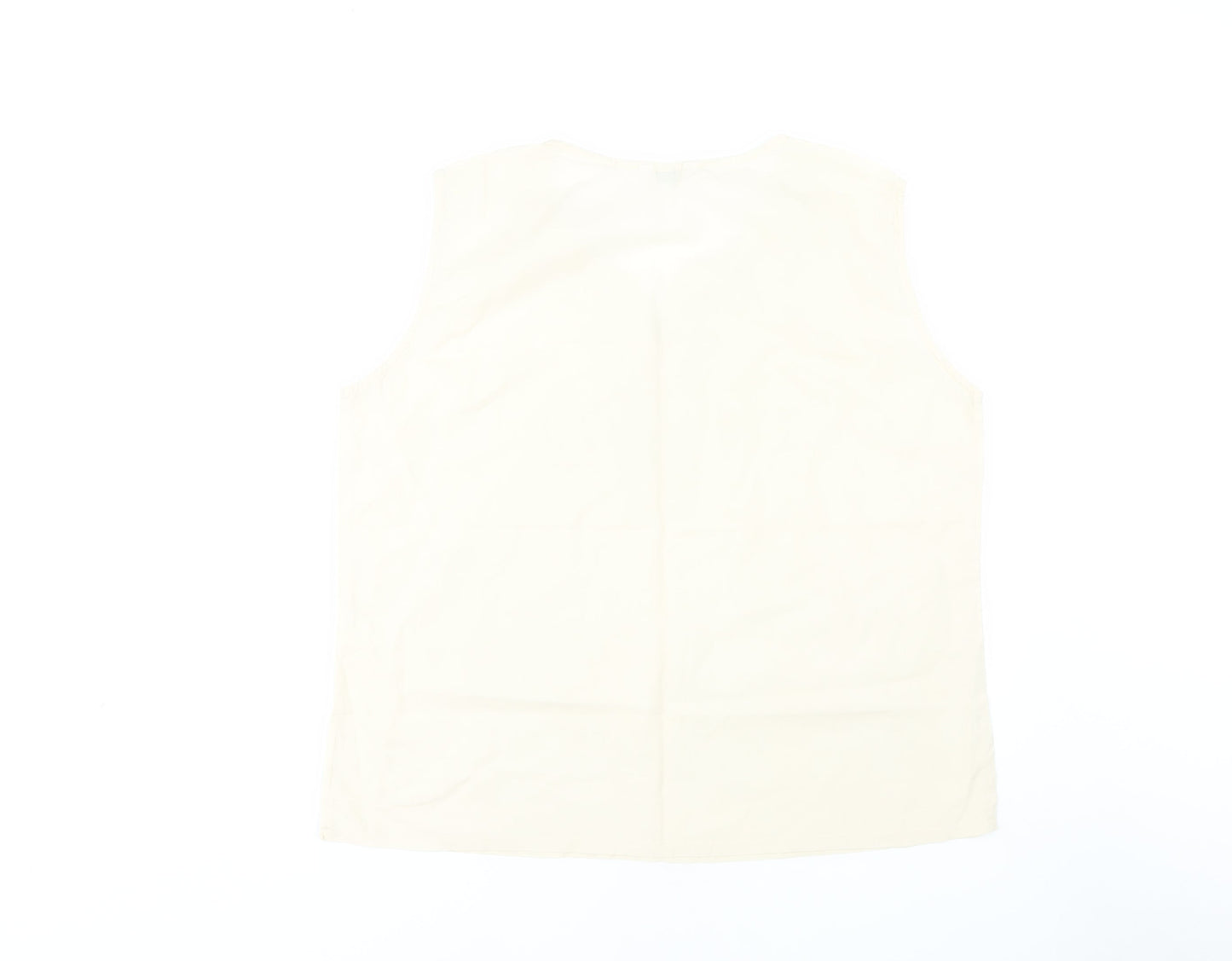 Daiwei Women's Ivory Sleeveless Blouse 2XL