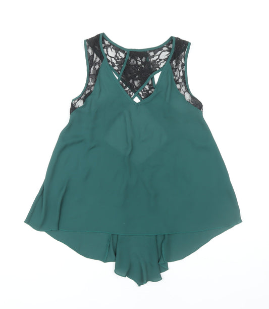 ASOS Women Green Camisole Blouse UK 8 Petite
